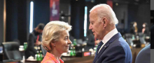 Photo: EU Commission President Ursula von der Leyen meeting US President Joe Biden last year, at the G20 summit in Bali. European Commission.