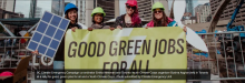 BC Climate Emergency Campaign co-ordinator Emiko Newman and Toronto Youth Climate Corps organizer Bushra Asghar (left) in Toronto at a rally for good, green jobs for all and a Youth Climate Corps. Photo submitted by Climate Emergency Unit