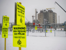 File photo: Fortis BC LNG expansion site in Delta, BC Friday, February 3, 2017. PHOTO BY JASON PAYNE /PNG