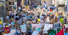 Climate march in Edinburgh. Credit: PA Images / Alamy Stock Photo