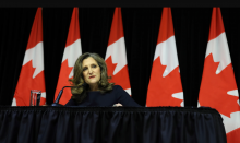 The lobbyist registry shows that Pathways Alliance president Kendall Dilling met with Finance Minister Chrystia Freeland on March 15. Photo by Natasha Bulowski