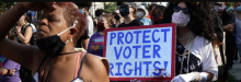 Voting rights activists march in Washington, D.C. in 2021. (Photo: Alex Wong/Getty Images)