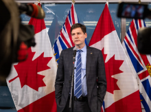 BC Premier David Eby has promised to ‘expedite’ 19 natural resource projects in the face of a possible trade war with the United States. Photo via BC government Flickr.