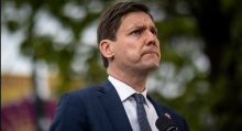 Premier David Eby says he would consider a pipeline to B.C.'s north coast if it didn't rely on public subsidies. (Ben Nelms/CBC)