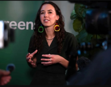 BC Green Leader Emily Lowan says the party needs to work ‘on building power with working people, renters and young people across BC and focusing in on this message of wealth, inequality and driving forward long-term solutions.’ Photo via BC Greens.