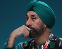 Harjeet Singh has been arrested along with his wife, Jyoti Awasthi. Photograph: Igor Kovalenko/EPA