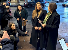 ‘If we didn’t bring this case forward, it would amount to a tacit acceptance of the RCMP’s practice of detaining and arresting journalists,’ Narwhal editor-in-chief Carol Linnitt says. Photo for The Tyee by Jen St. Denis.