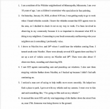 Affidavit - Killing in Minneapolis