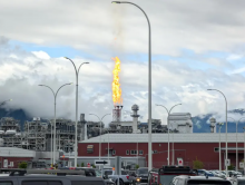 LNG Canada flarestack (supplied image)