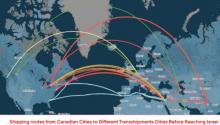 Shipping routes to Israel from Canada