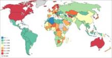 The world according to the sustainable development index year 2015