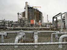 The Tilbury LNG project was constructed decades ago to boost local energy supplies. New expansions aim to facilitate LNG exports. Photo by Liang Sen/Xinhua/abacapress.com via the Canadian Press.