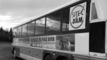 The Treaty 8 Justice for Peace Caravan bus has been driving across Canada hoping to gain support against the controversial Site C dam in B.C. which was approved in December, 2014. (Treaty 8 Justice for Peace Caravan/Facebook)