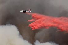 Air bomber attempts to quell a wildfire in Thousand Oak, United States. Photo by Ben Kuo on Unsplash
