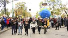 Hundreds of thousands of young people took to the streets across Canada on Friday, September 27th, as part of a global climate strike. (Rachel Bergen/CBC)