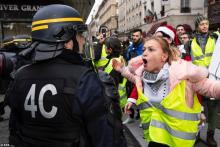 Yellow Vests Birthday in France